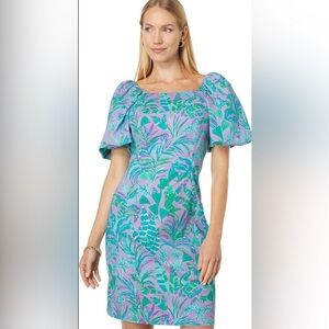 NWT Lilly Pulitzer fitted puff sleeve dress